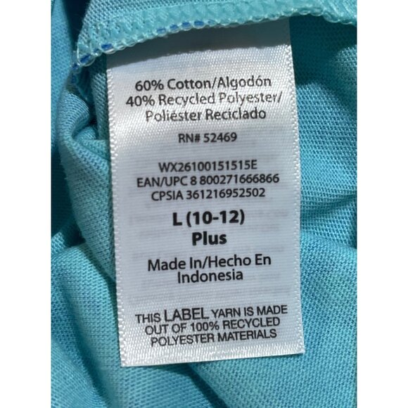 Wonder Nation girls Plus Size L (10-12) Blue Floral Romper - Picture 10 of 10